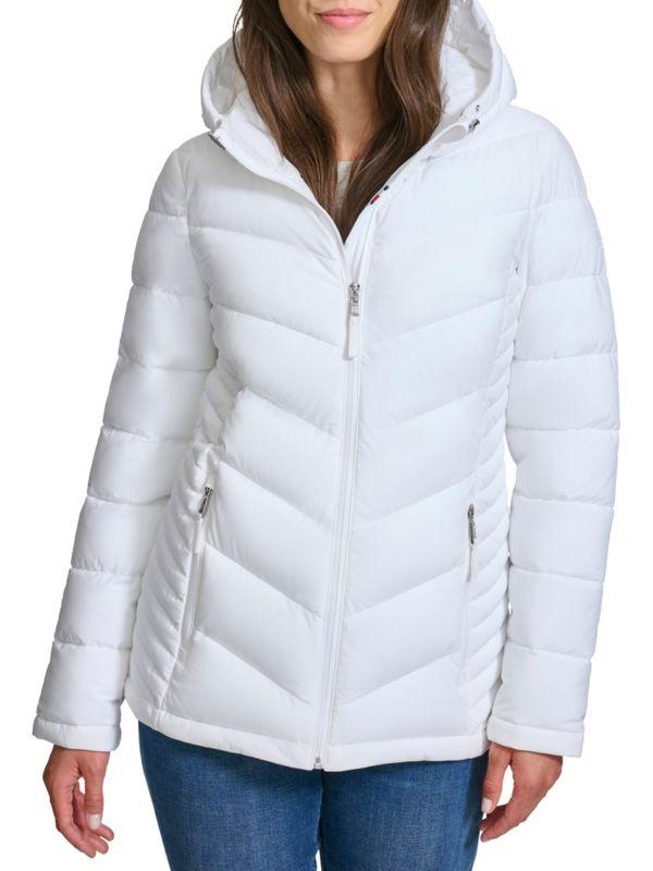 Tommy Hilfiger Chevron Quilted Puffer Jacket