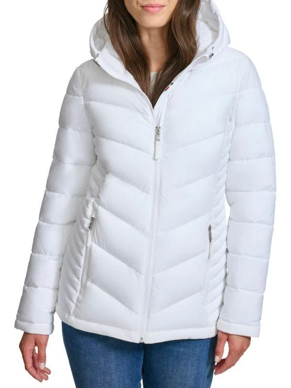 Tommy Hilfiger Chevron Quilted Puffer Jacket 1
