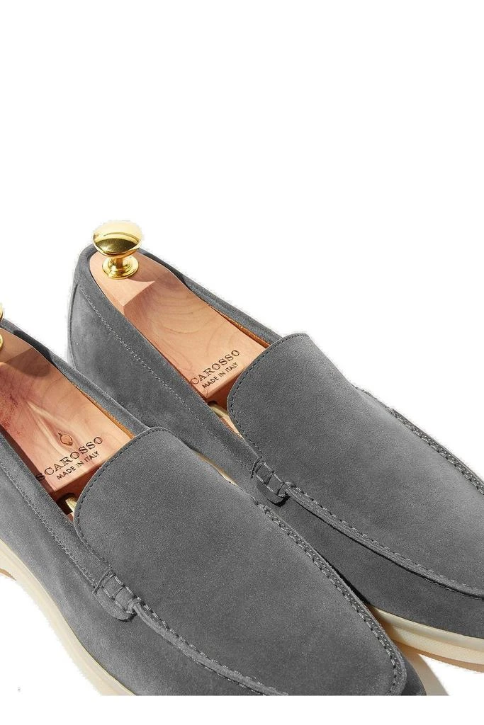 Scarosso Men\'s Gray Slip-On Loafers Shop Scarosso Ludovico Round-Toe Slip-On Loafers on Sale at  main image 4