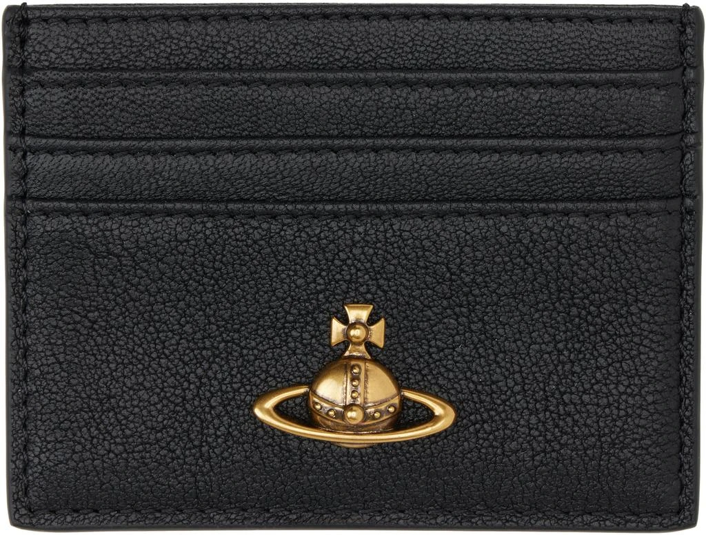 Vivienne Westwood Black Flat Card Holder 1