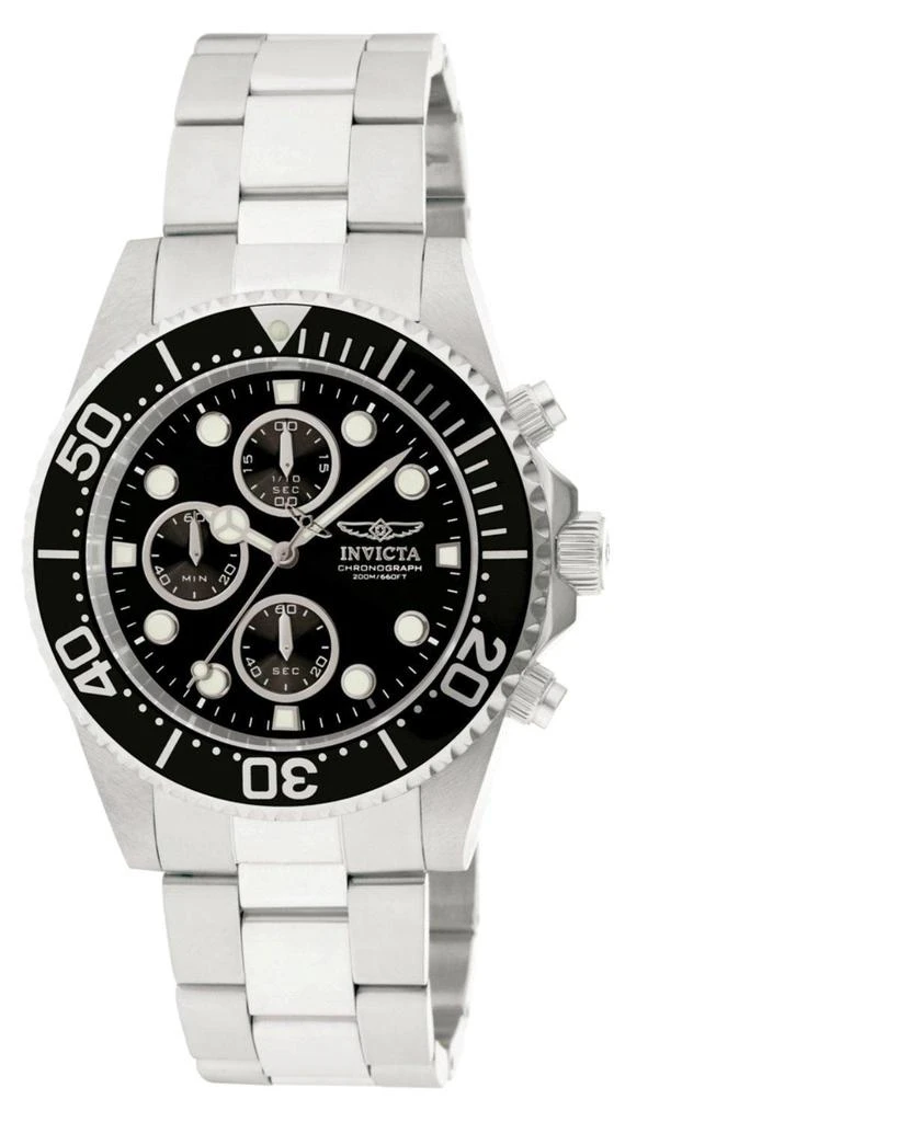 Invicta Invicta Men's Chronograph Stainless Steel Watch - Pro Diver Quartz Black Dial | 1768 2