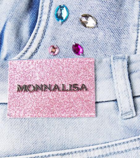 MONNALISA x Disney® Stitch denim miniskirt
