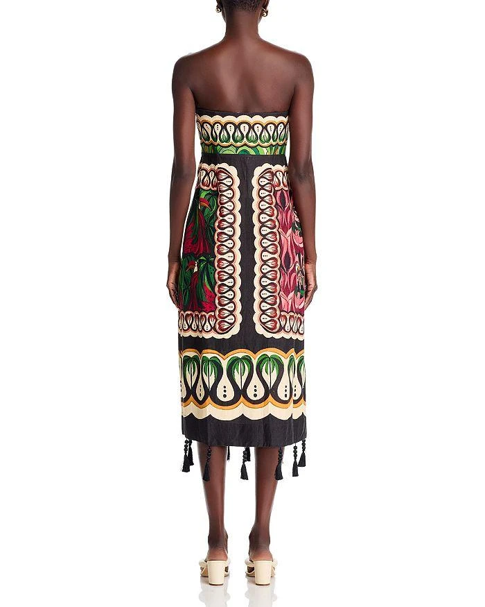 Farm Rio Coconut Tree Flowing Scarf Dress 4