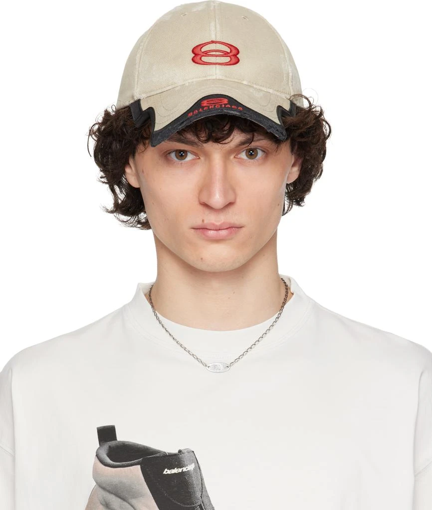 Balenciaga Beige Under Armour Edition Double Unity Cap 1