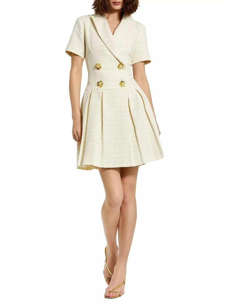 Mac Duggal Tweed Short-Sleeve Blazer Minidress 2