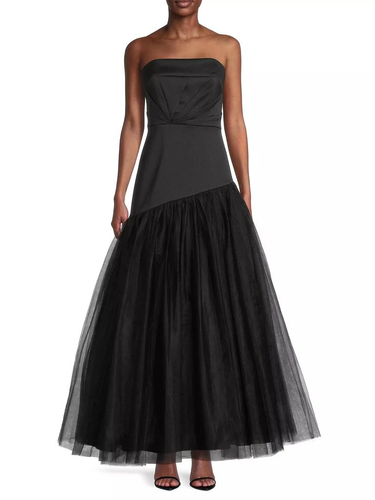 Aidan Mattox Mikado Strapless Ball Gown 3