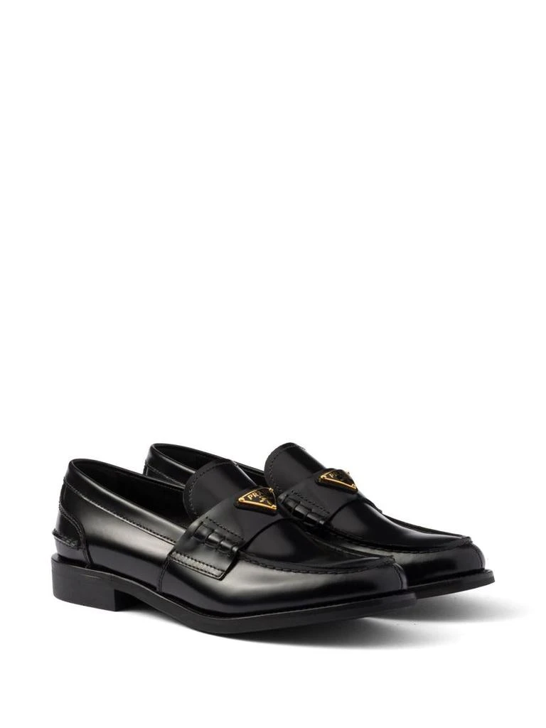 Prada Prada Brushed Leather Loafers 3