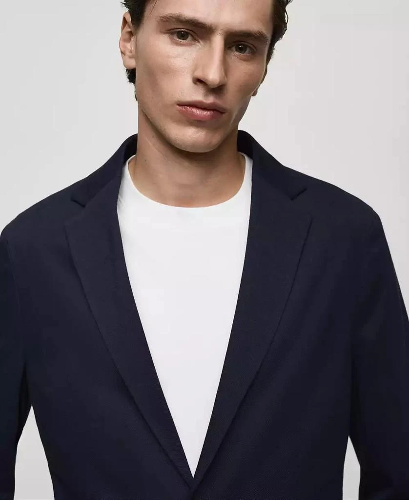 Mango Men's Slim-Fit Cotton Blazer 3