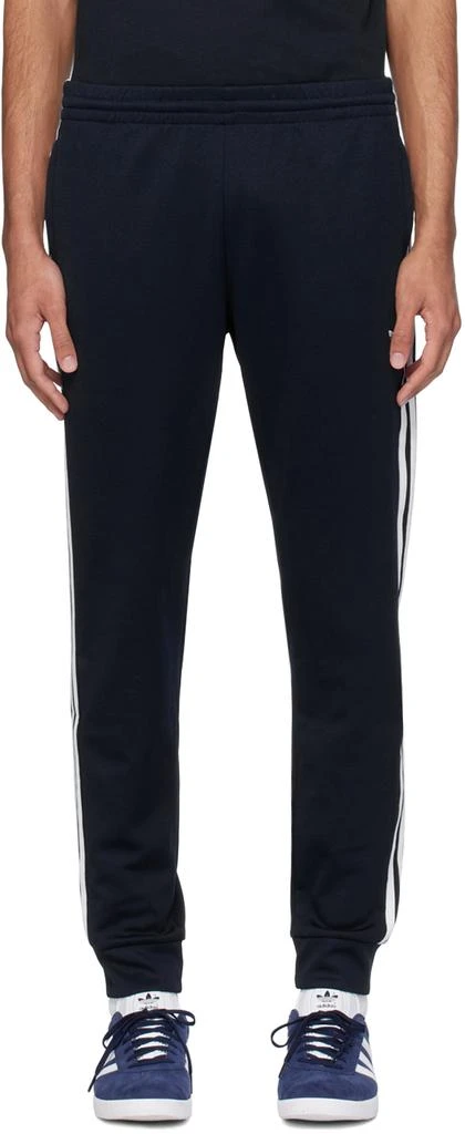Adidas Navy 3-Stripe Sweatpants 1