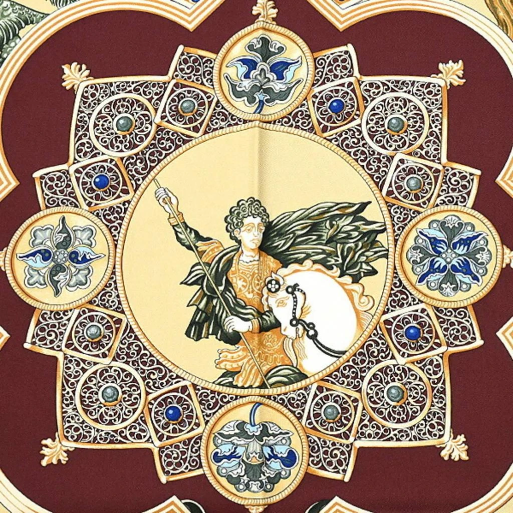 Hermes gold Silk Scarf (Pre-Owned) 2