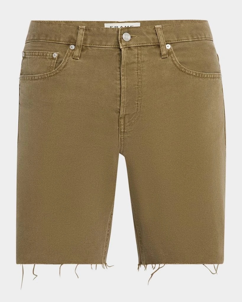 FRAME Men's Relaxed Raw Hem Shorts 1