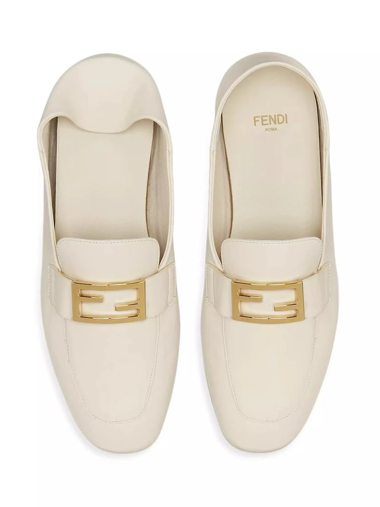 Fendi Driver-Sole Leather Loafers 5