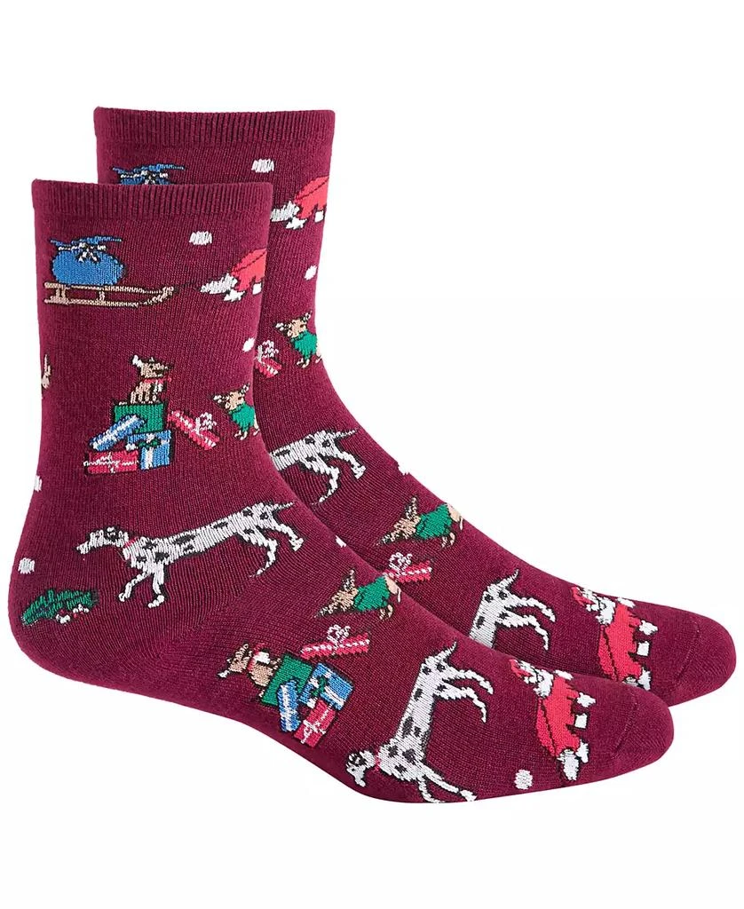 Holiday Lane Women's Holiday Crew Socks, Created for Macy's 1