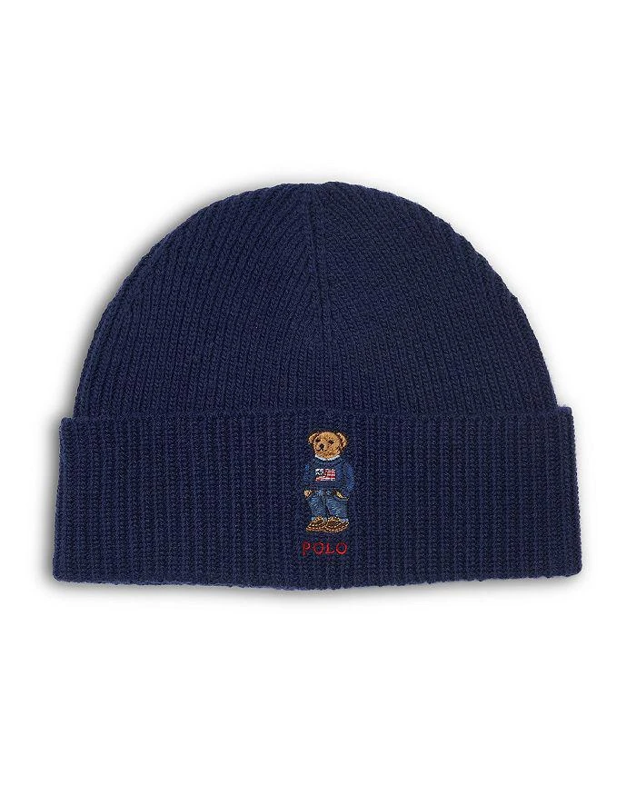 Ralph Lauren Solid Flag Bear Beanie 1