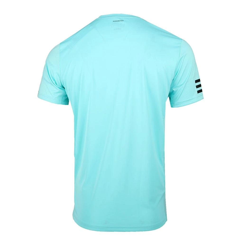 Adidas Club Striped Crew Neck Short Sleeve T-Shirt