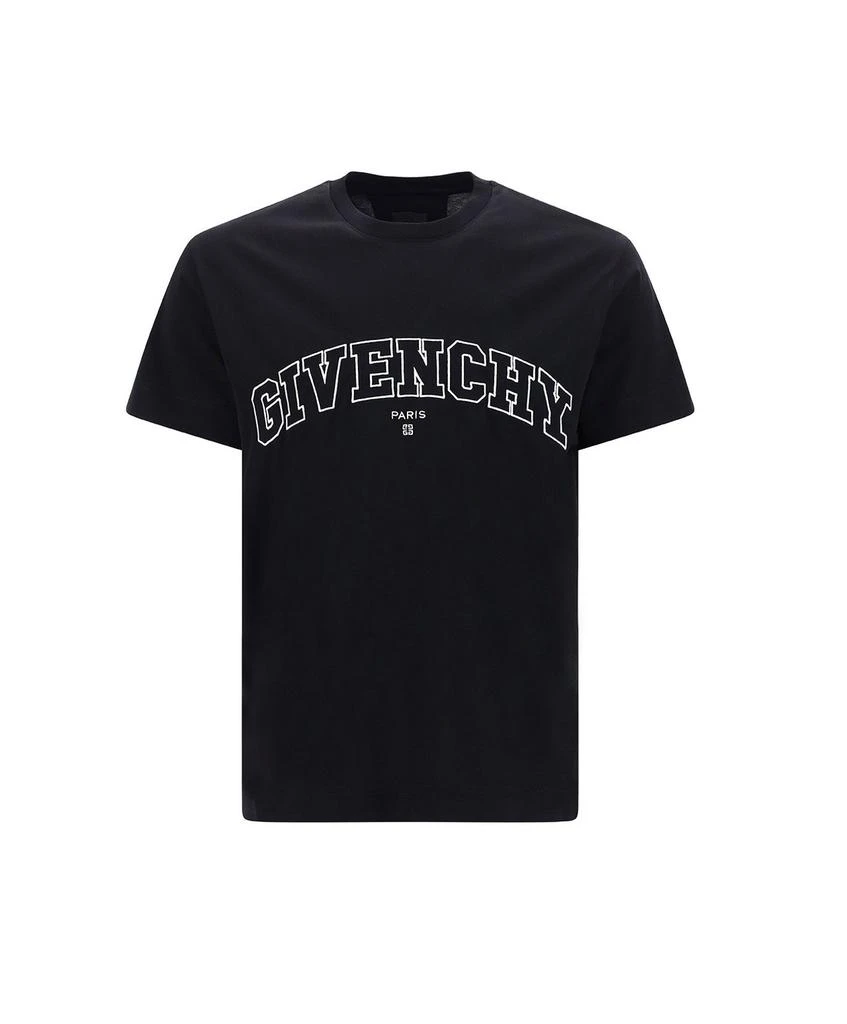 Givenchy Givenchy Logo-Embroidered Jersey T-Shirt 1