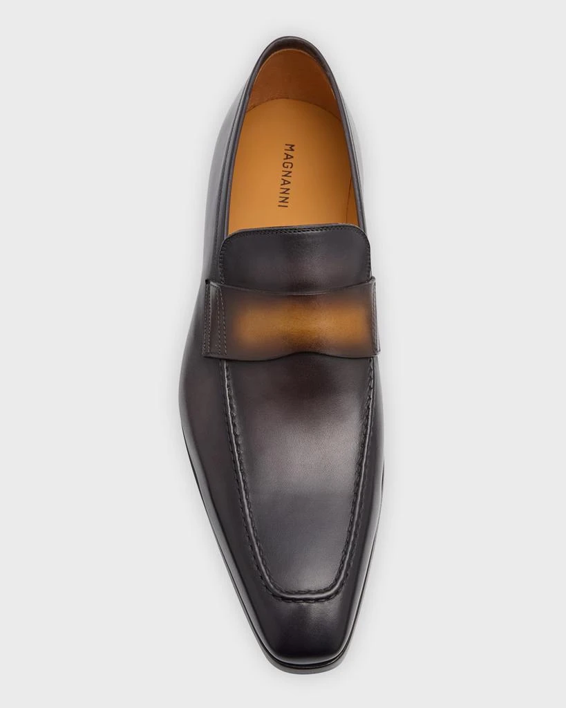 Magnanni Men's Mckinley Leather Penny Loafers 5