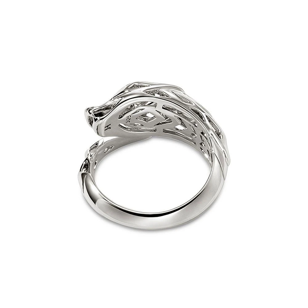John Hardy Sterling Silver or Yellow Gold Naga Ring 6