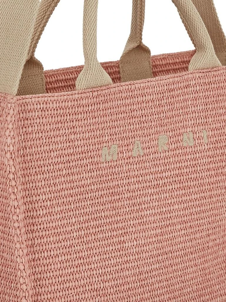 Marni Raffia Effect Small Tote Bag 4