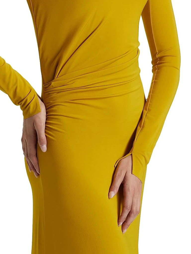 Jason Wu Jersey Gathered Long-Sleeve A-Line Gown 6