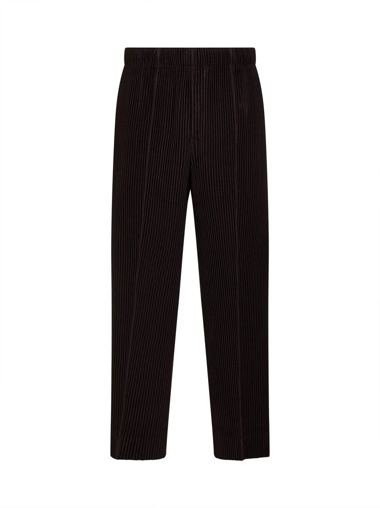 HOMME PLISSE ISSEY MIYAKE HOMME PLISSE ISSEY MIYAKE | Egg plant black MONTHLY COLORS : JANUARY trousers | Man | 2