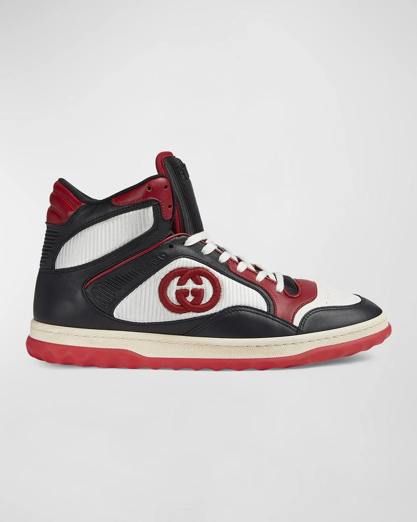 Gucci Men's MAC 80 Embroidered High-Top Sneakers 1