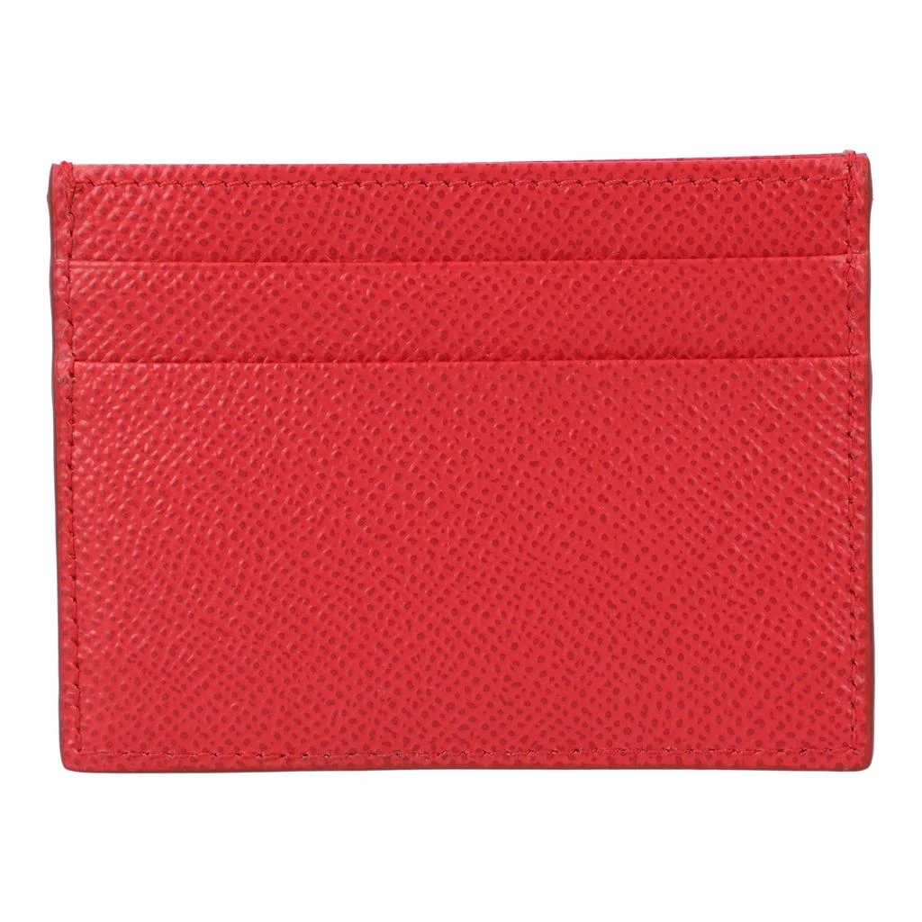 Dolce 
Gabbana Dolce 
Gabbana Dauphine Calfskin Cardholder with plate in red 2