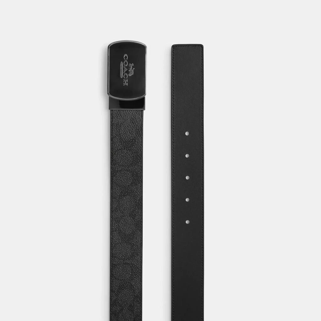 Coach Plaque Buckle Cut To Size Reversible Belt, 38 Mm 2