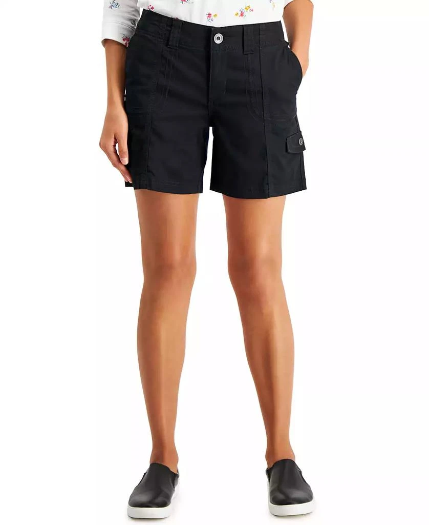 Style & Co Women's Mid-Rise Comfort-Waist Cargo Shorts, Exclusively at Macy's 1
