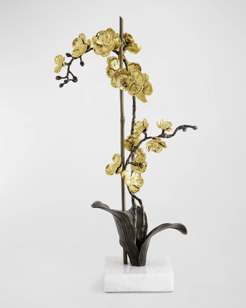Michael Aram Gold Orchid Large Stem Sculpture - 22"T 2