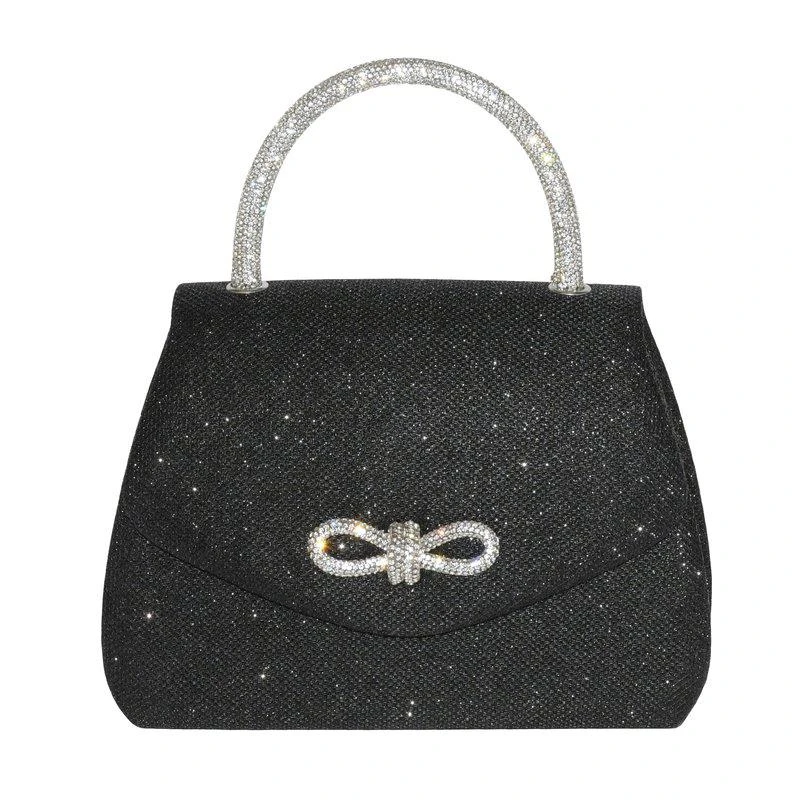 Club Rochelier Evening Bag With Glitter Handle And Bow 1