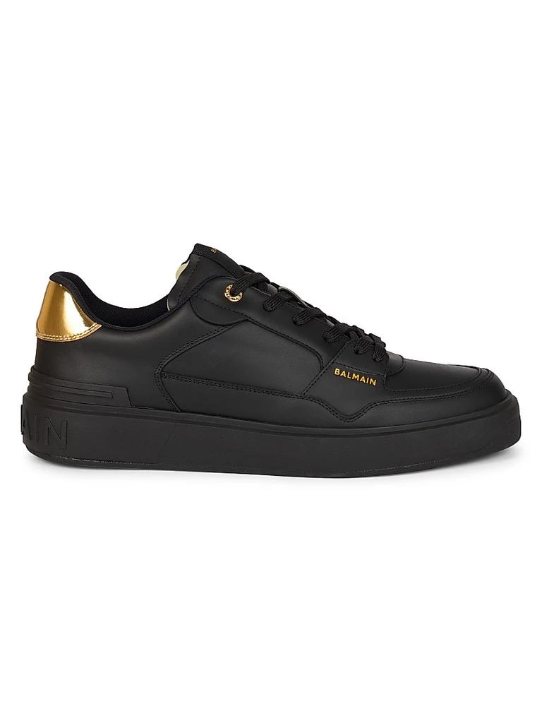 Balmain B-Court Flip Low-Top Leather Sneakers 1