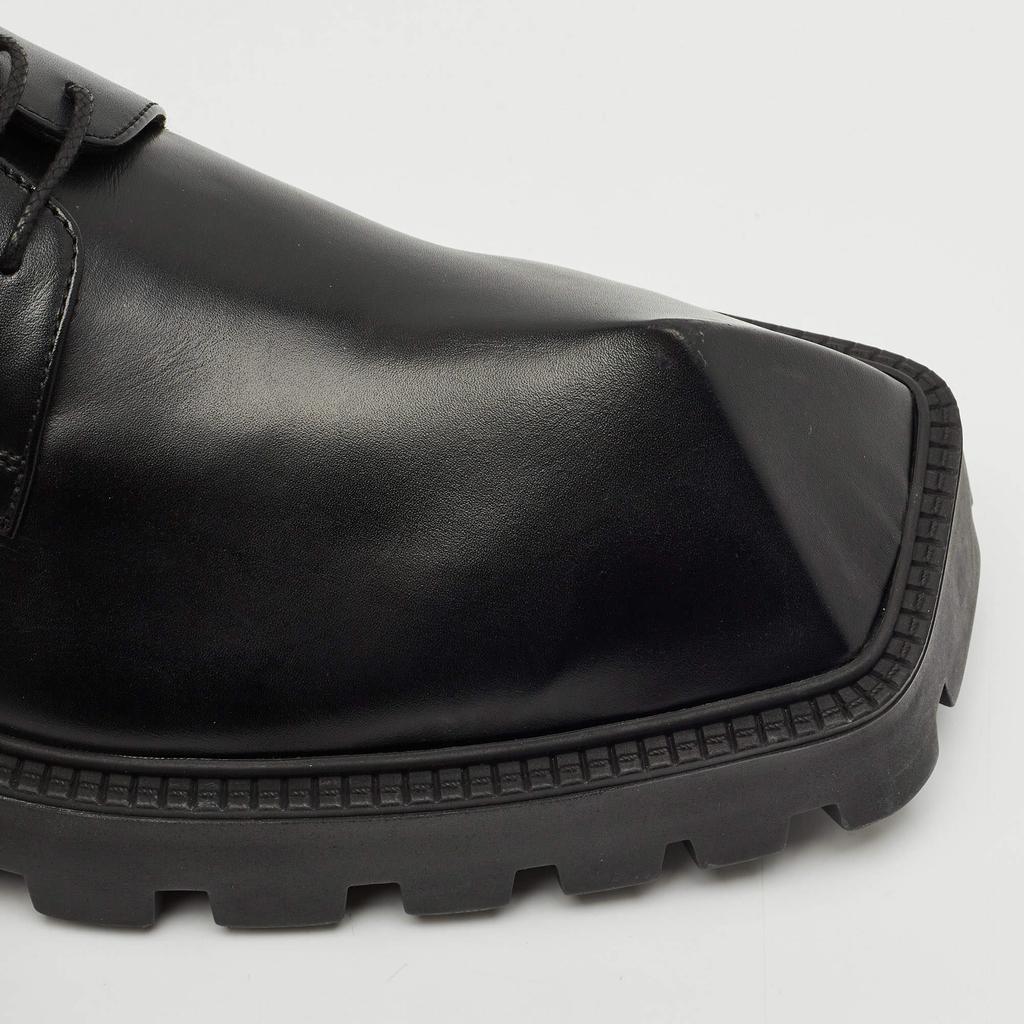 Shop Balenciaga Black Leather Rhino Derby Size 42 on Sale at