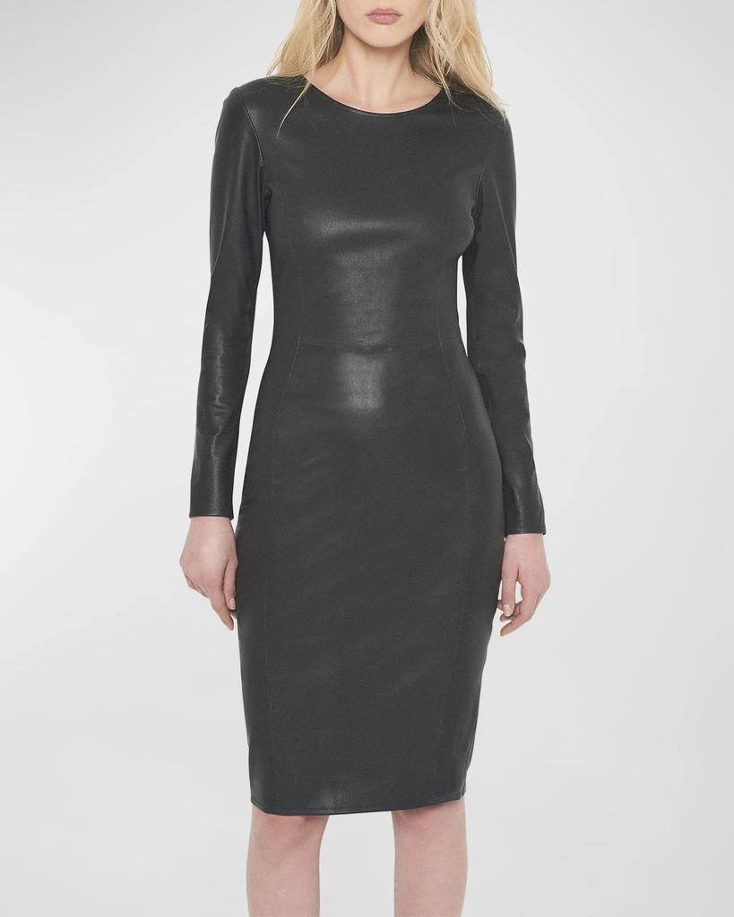AS by DF Mrs. Smith Stretch Leather Knee-Length Dress 5
