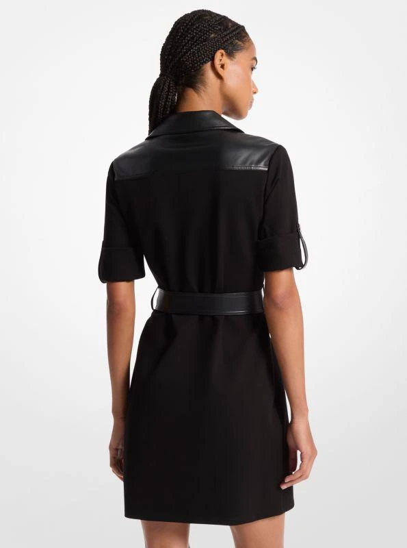 Michael Kors Mixed-Media Trench Dress 2