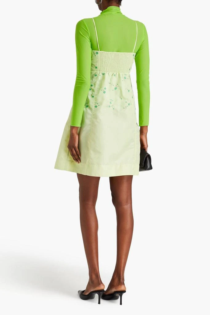 Ganni Embellished taffeta mini dress 3