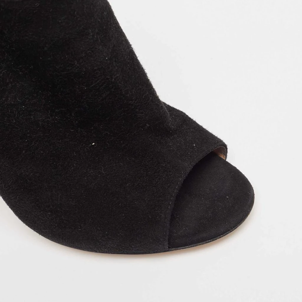 Gianvito Rossi Gianvito Rossi Black Suede Open Toe Slingback Sandals Size 38.5 7