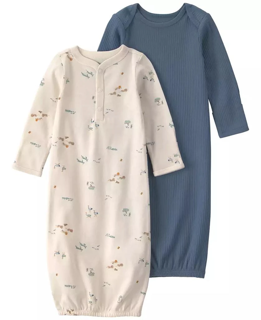 Carter's Baby Boys' Safari Long-Sleeve Sleeper Gowns, 2-Pack