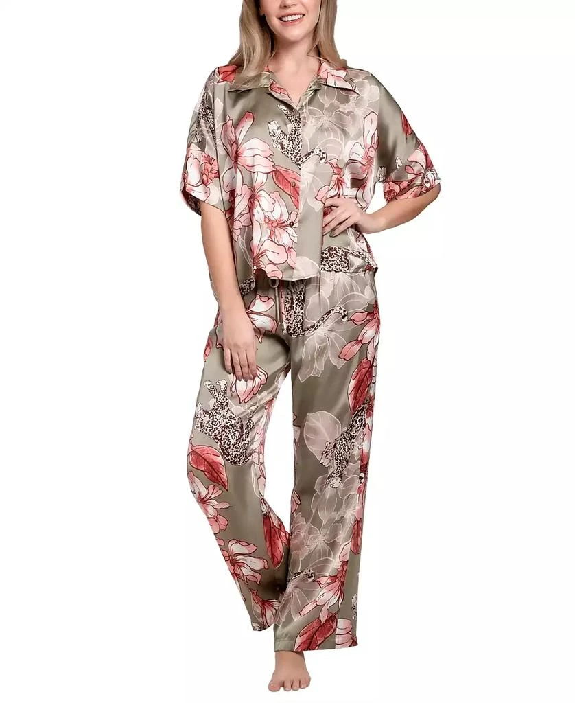Midnight Bakery Women's Satin Ziggy Pajama Set 1