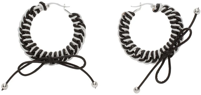 CHOPOVA LOWENA Black & White Nimbus Mini Hoops 1