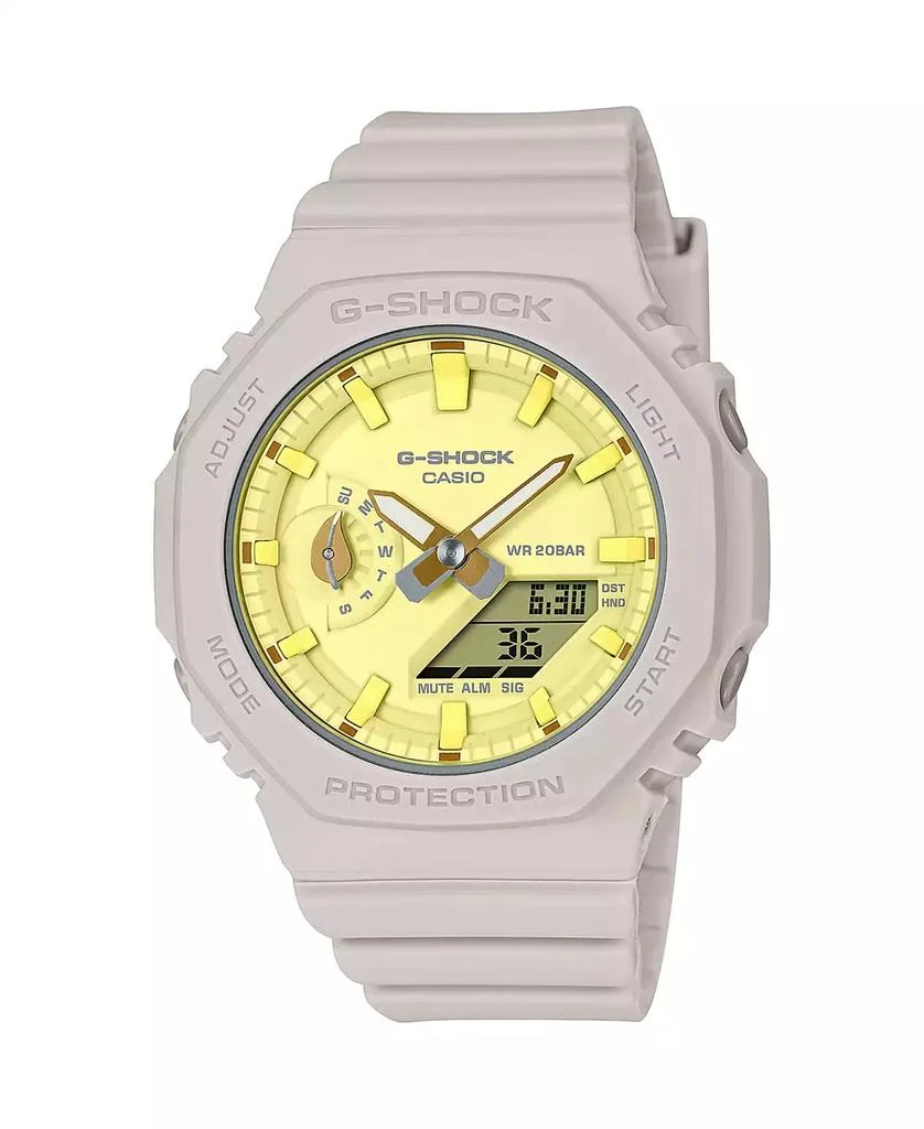 G-Shock Women's Analog Digital Taupe Resin Watch, 42.9mm, GMAS2100NC4A 1
