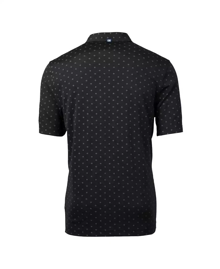 Cutter & Buck Men's Black Indianapolis Colts Throwback Logo Virtue Eco Pique Tile Polo 2