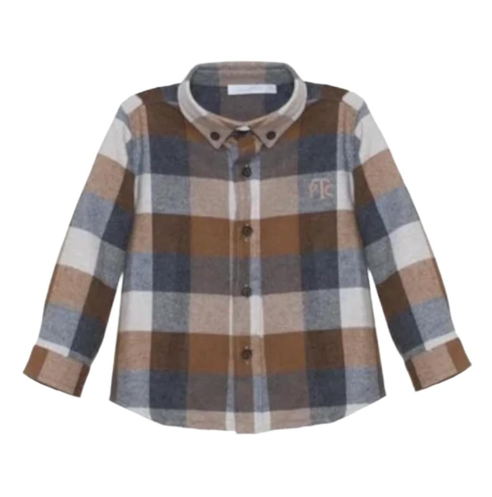 Patachou Boy's Woven Shirt In Multi