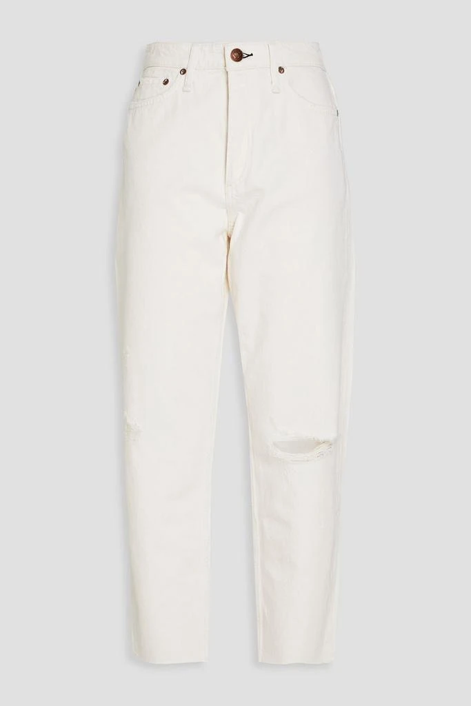 Rag & Bone Alissa distressed high-rise straight-leg jeans 1