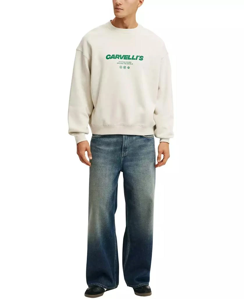 Cotton On Men
s Box Fit Graphic Crew Sweater 4