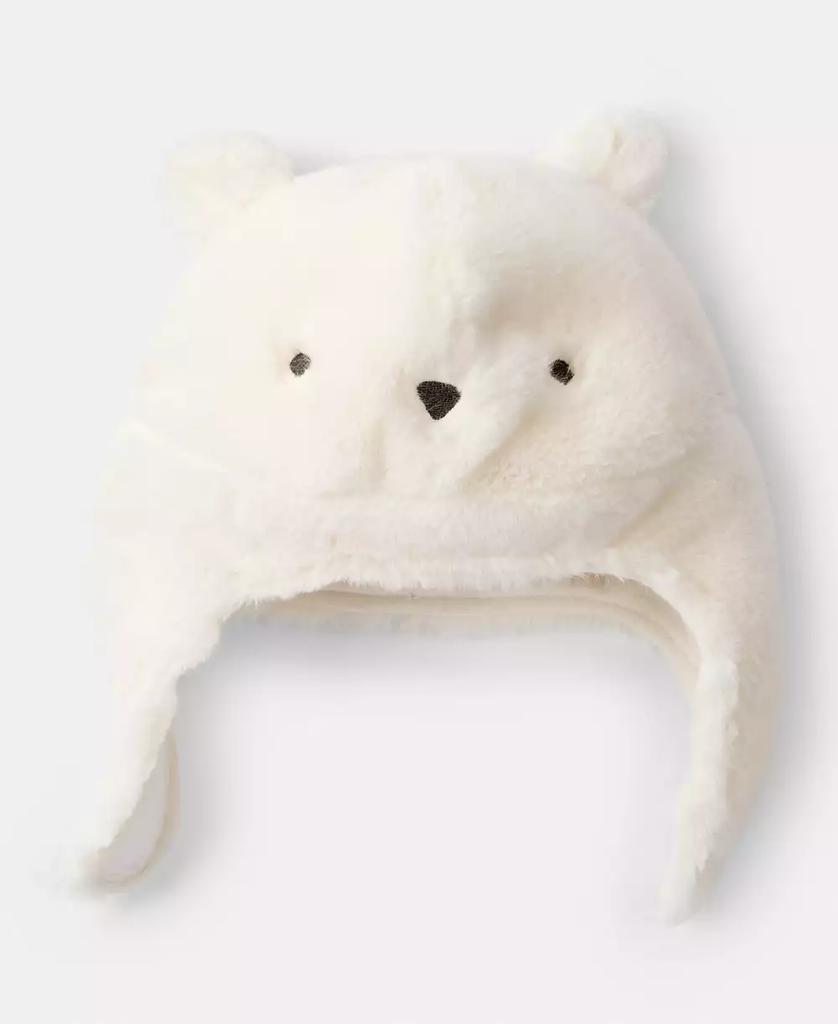 Carter's Baby Boys or Baby Girls Polar Bear Winter Trapper Hat