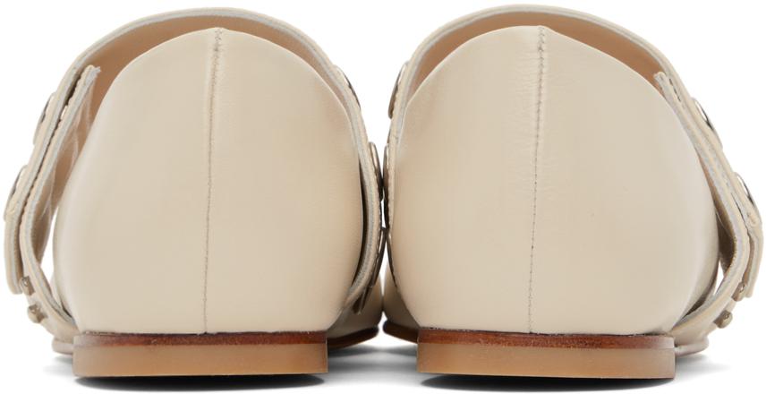 Molly Goddard SSENSE Exclusive Off-White Carla Ballerina Flats