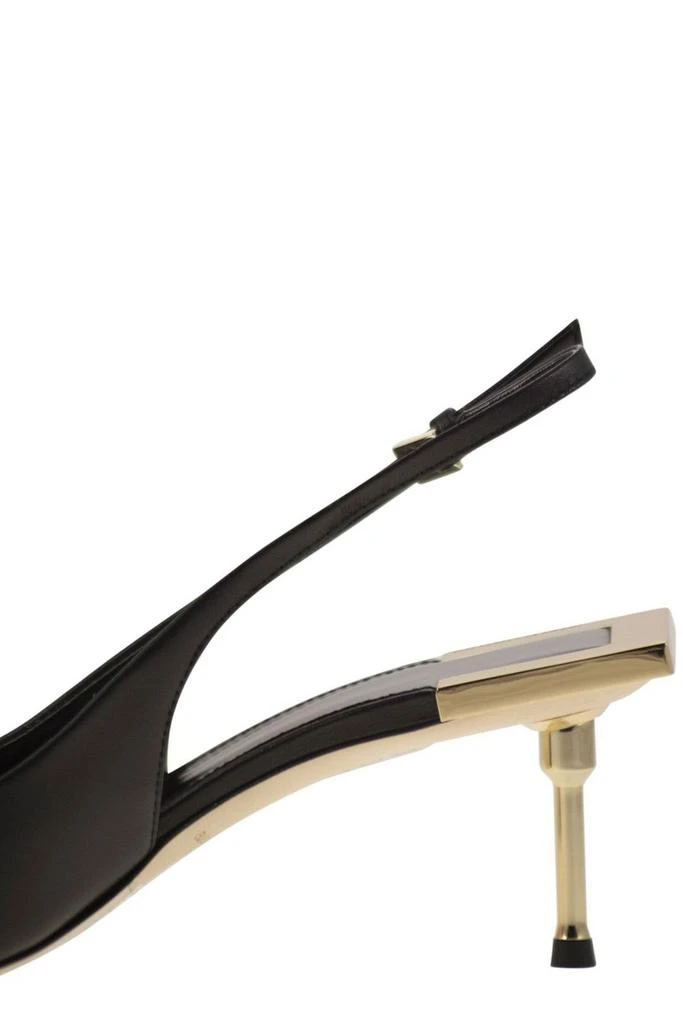 ELISABETTA FRANCHI Elisabetta Franchi Satin Bow Detailed Slingback Pumps 7