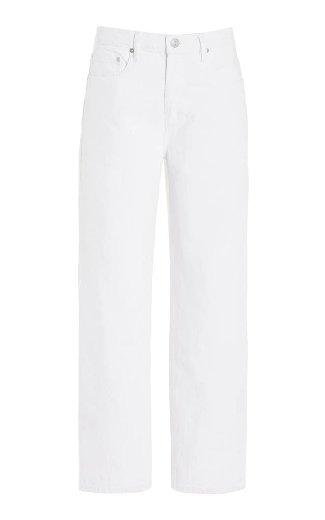 FRAME FRAME - The Slouchy Rigid Low-Rise Straight-Leg Jeans - White - 27 - Moda Operandi 1