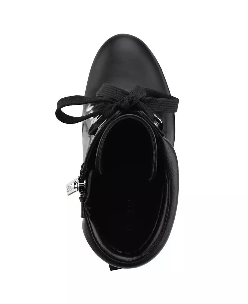 GUESS Women's Tanisa Heeled Lace-Up Platform Hikers Booties 4